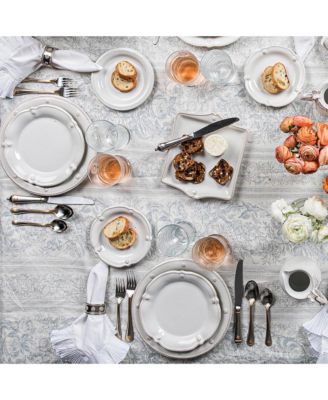 Berry & Thread Whitewash 16 Piece Dinnerware Set, Service for 4