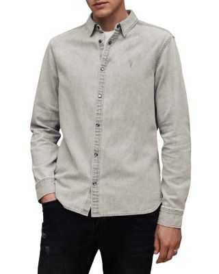 Allsaints Gleason Long Sleeve Denim Shirt