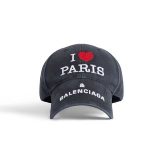 Balenciaga Paris Cap Balenciaga Paris Tower Adjustable Cap in Black | FWRD main image 3