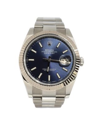 Pre-Owned Rolex - Oyster Perpetual Datejust Automatic Watch in Stainless Steel and White Gold 41mm