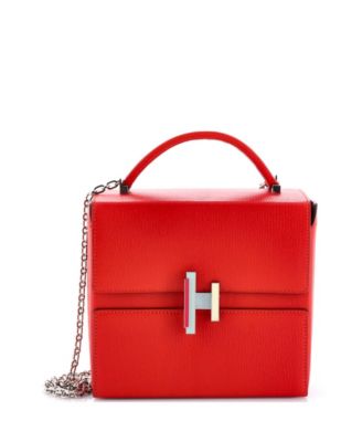 Pre-Owned HERMÈS - Cinhetic Top Handle Bag Chevre Mysore