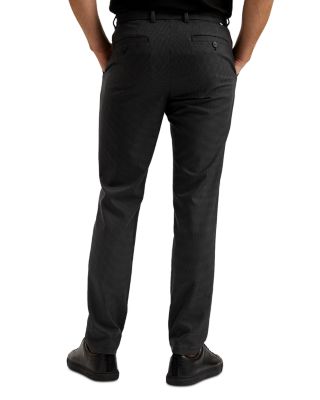 Micro Houndstooth Slim Fit Pants