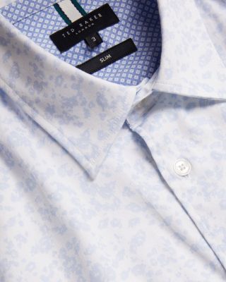 Lovelad Slim Fit Floral Long Sleeve Shirt