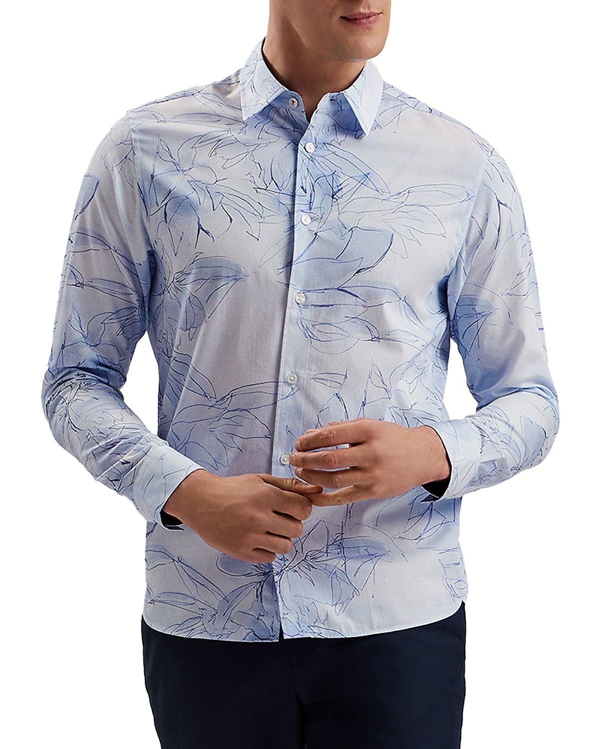 Ted Baker Walesby Regular Fit Floral Print Shirt