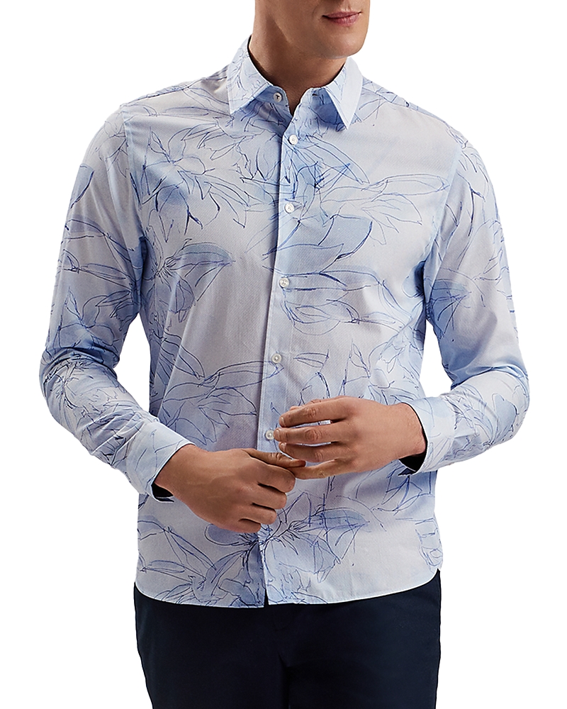 Ted Baker Walesby Regular Fit Floral Print Shirt