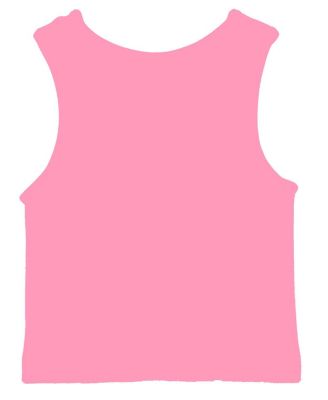 Malibu Sugar Girls' Ribbed Crop Sports Tank Top (4-6x) - Little Kid