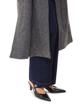 Women's Cecily Pointed Toe Slingback Kitten Heel Pumps