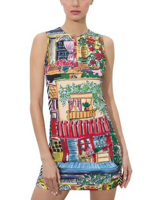 alice and olivia coley a line dress Sleeveless Mini Size and Fit nav-579 A Line Dresses | Color:LT Blue