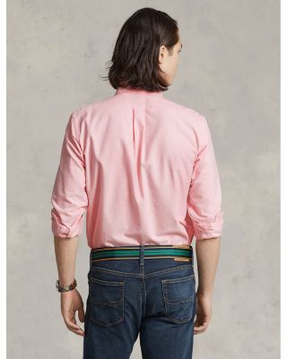 Classic Fit Long Sleeve Cotton Oxford Button Down Shirt