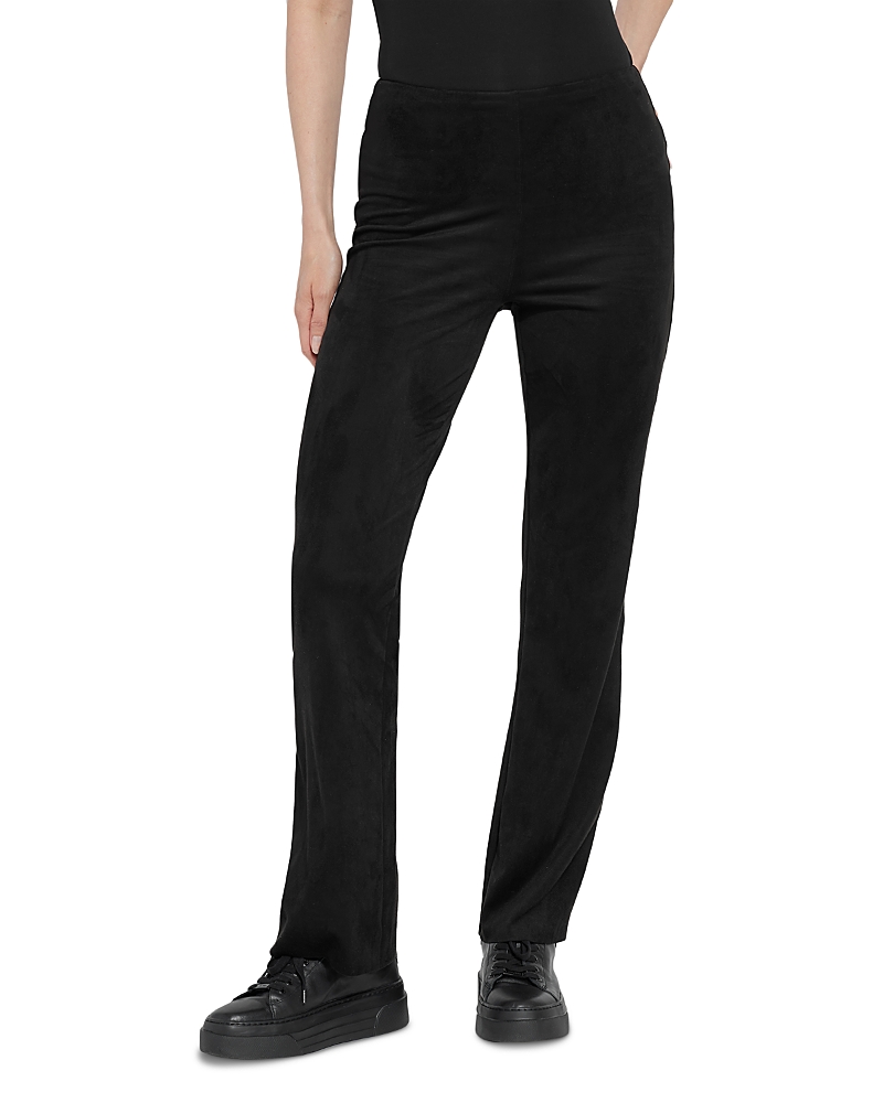 Lyssé Jesse Faux Suede Baby Boot Pants In Black