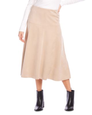 Karen Kane - Faux Suede Midi Skirt