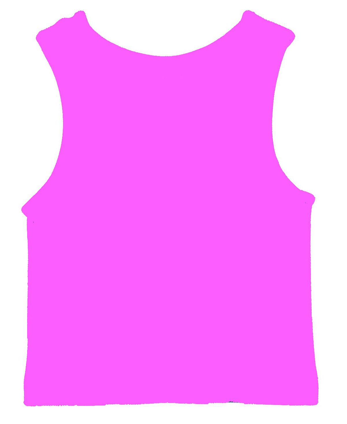 Malibu Sugar Girls' Ribbed Crop Sports Tank Top (4-6x) - Little Kid