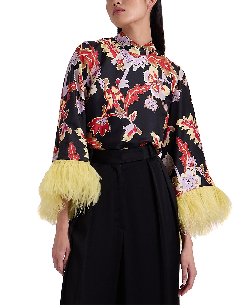 La Doublej Make An Exit Top In Lark Black