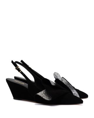 Larroudé - Women's Loulou Ruffle Pumps