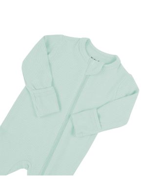 Unisex Zip Up Ribbed Footie - Baby