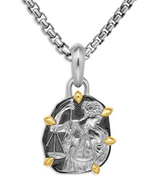Sterling Silver & 18K Yellow Gold Zodiac Libra Amulet Enhancer