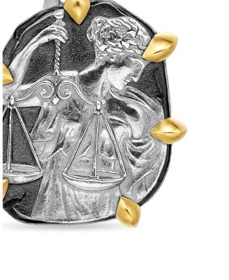 Sterling Silver & 18K Yellow Gold Zodiac Libra Amulet Enhancer