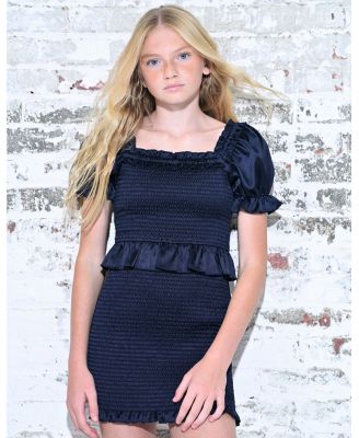 Girls' Rayne Puff Sleeve Smocked Dress - Big Kid