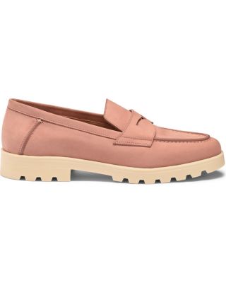 Women&#39;s Pink Nubuck LugSole Loafer