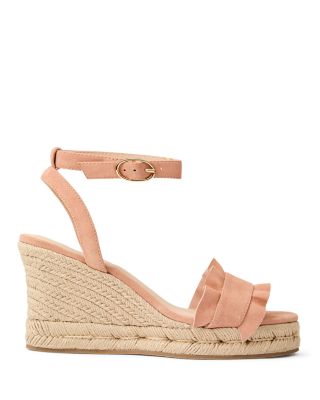 Women's Rozette Ruffle Wedge Sandals