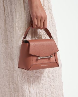 Mosaic Nano Leather &amp; Suede Top Handle Bag