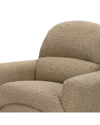 Rainbow Recliner and Swivel Glider in Teddy Loop
