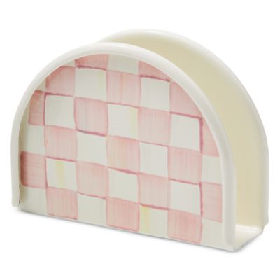 Mackenzie-Childs - Rosy Check Napkin Holder