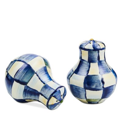 Royal Check Salt and Pepper Shaker Set