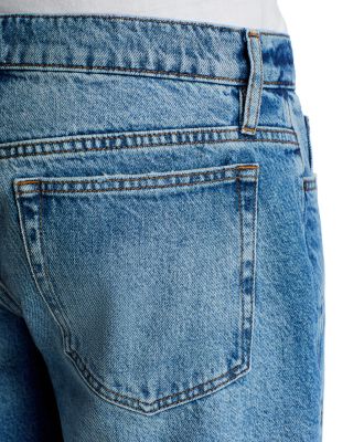 L&#39;Homme Cut Off 9&amp;quot; Jean Shorts in Raywood Clean Blue