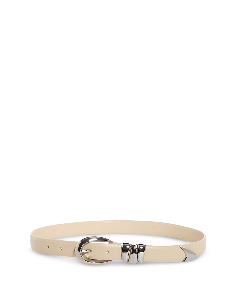 Shop Madewell Women's Triple Keeper Belt In Ecru