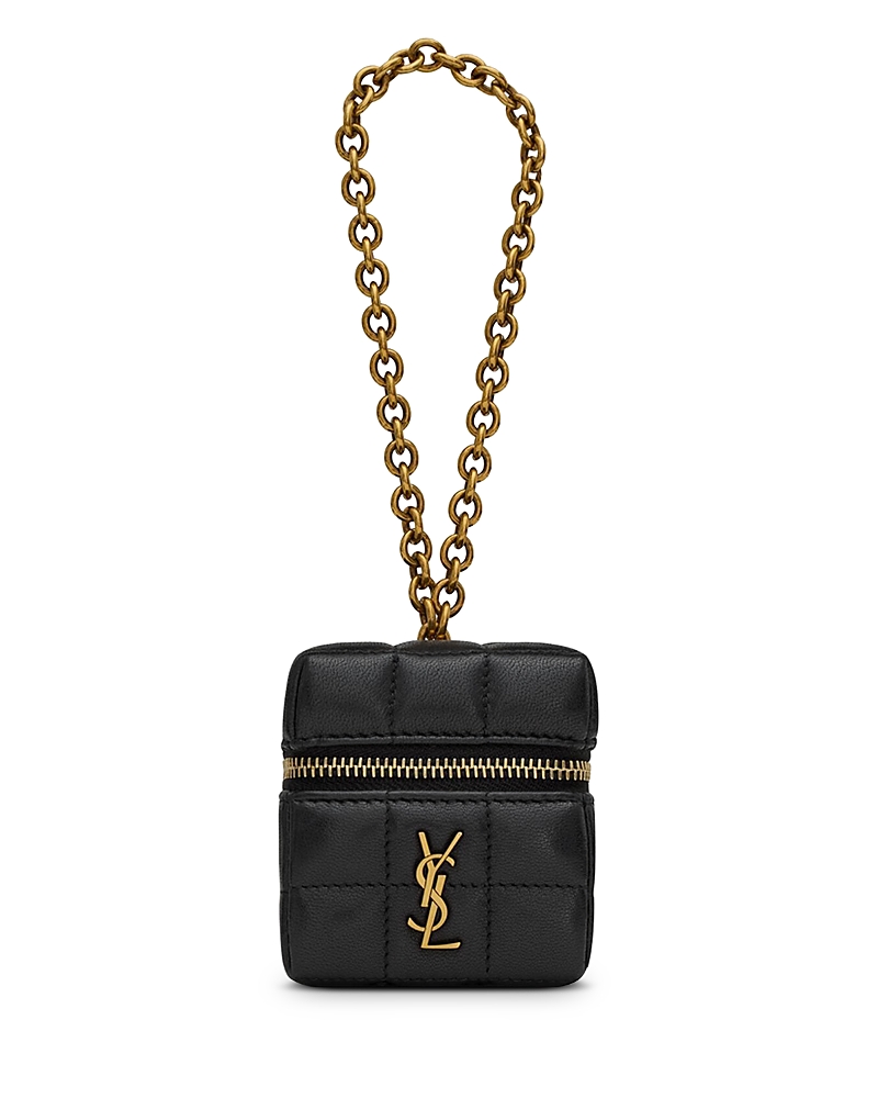Saint Laurent Cassandre Matelasse Carre Cube on Chain