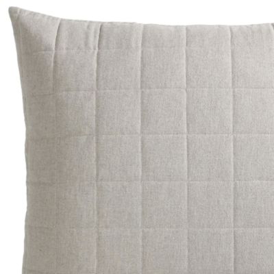 Melange Flannel Euro Sham, Pair