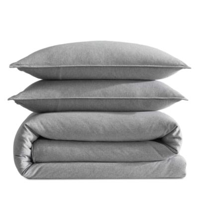 Melange Flannel 3 Piece Comforter Set, Queen