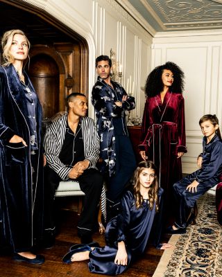 Men's Mulberry Silk Panth&egrave;re de Nuit Robe