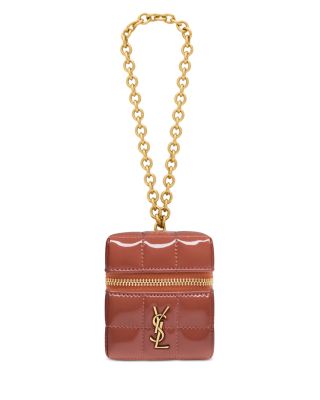 Saint Laurent Cassandre Matelasse Carre Cube on Chain in Lambskin