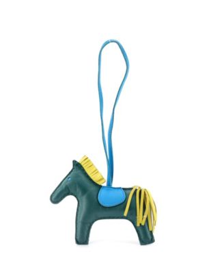 Pre-Owned Hermes Mm GriGri Rodeo Bag Charm Leather