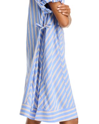 Puff Sleeve Short Shirt Dress