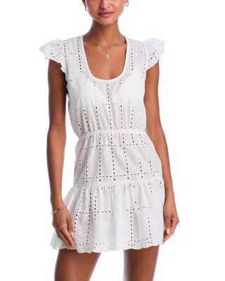AQUA - Tank Eyelet Cover-Up Dress - 100% Exclusive