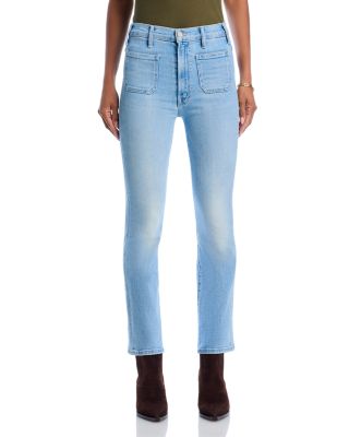 Hustler Patch Pocket High Rise Ankle Jeans in Tune In Tune Out
