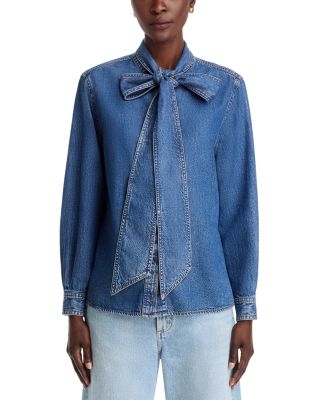 Denim Bow Shirt