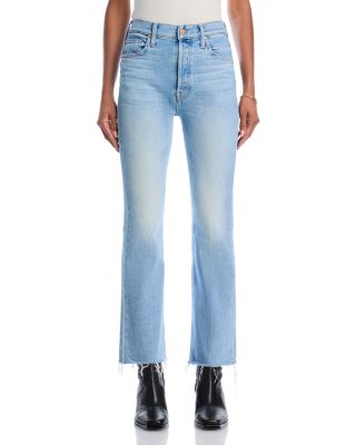 The Tripper Flood High Rise Fray Flare Jeans in Look Ma No Hands