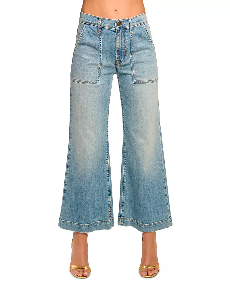 Ramy Brook Clifford Cropped Jeans in Light Wash