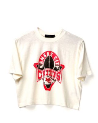 Junk Food Clothing - Women's NFL Kansas City Chiefs Mock Neck Crop Tee