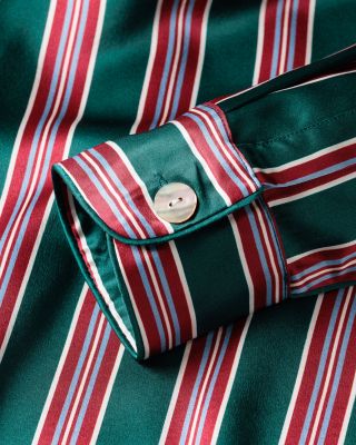 Lancaster Silk Stripe Pajama Set