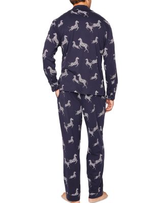 Zebre de Nuit Pima Cotton Printed Pajama Set