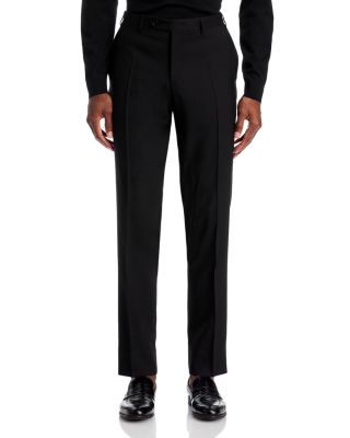 Capri M&eacute;lange Solid Slim Fit Dress Pants