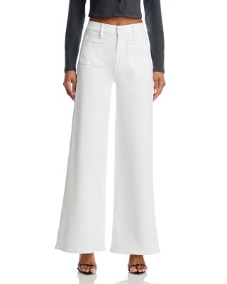 High Rise Patch Pocket Wide Leg Jeans in Fairest of Them All