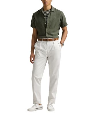 Classic Fit Short-Sleeve Linen Camp Shirt