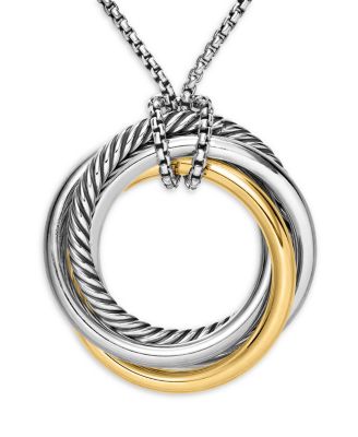Crossover™ Pendant with Gold on Chain