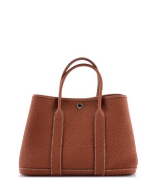 Pre-Owned Hermes 30 Garden Party Tote Leather